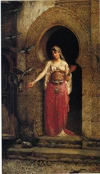 unknow artist Arab or Arabic people and life. Orientalism oil paintings 448